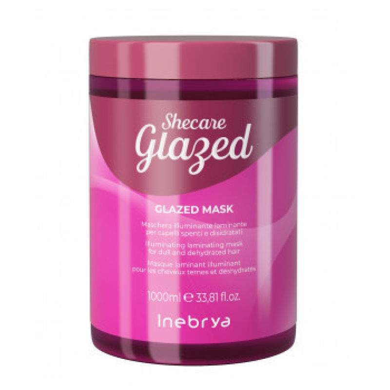 Маска для блиску волосся з ефектом глазурування Inebrya Sheсare Glazed Mask 1000 мл Маска для блиску волосся з ефектом глазурування Inebrya Sheсare Glazed Mask 1000 мл