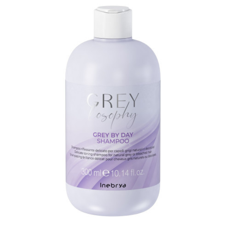 Шампунь тонуючий для натурального сивого та блондованного волосся Inebrya Grey By Day Shampoo 300 мл