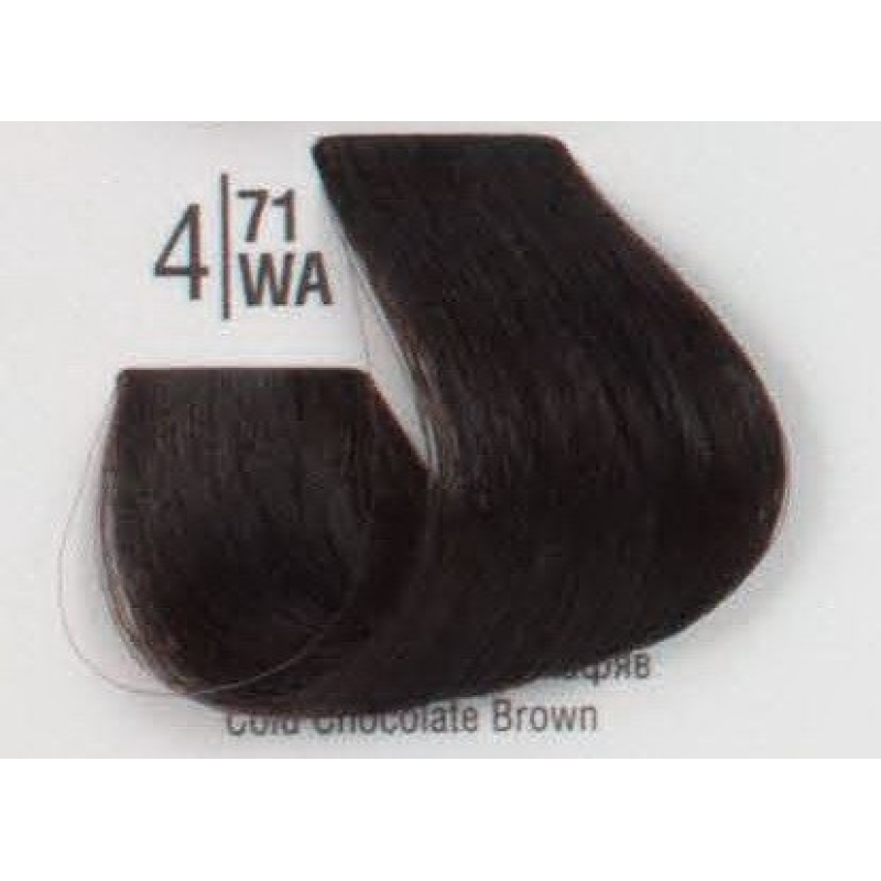 Професійна фарба для волосся 4/71WА Холодний коричневий шатен Spa Master Professional Cream Color 100 мл