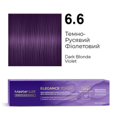 Демі-перманентна крем-фарба для волосся Master LUX ELEGANCE TONER 6.6 Темно-Русявий Фіолетовий 100 мл