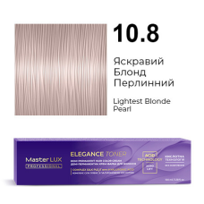 Демі-перманентна крем-фарба для волосся Master LUX ELEGANCE TONER 10.8 Яскравий Блонд Перлинний 100 мл