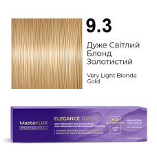 Демі-перманентна крем-фарба для волосся Master LUX ELEGANCE TONER 9.3 Дуже Світлий Блонд Золотистий 100 мл