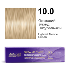 Демі-перманентна крем-фарба для волосся Master LUX ELEGANCE TONER 10.0 Яскравий Блонд Натуральний 100 мл