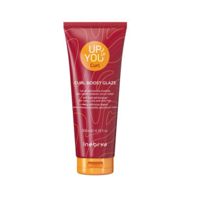 Гель для укладання кучерявого волосся і кудрявого методу Inebrya Up To You Сurl Boost Glaze 200 мл