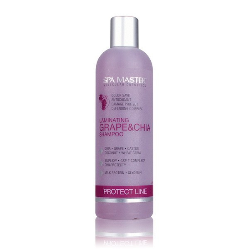 Ламінувальний шампунь для захисту волосся з виноград і чіа Spa Master Laminatin Grape SM 200 330 мл