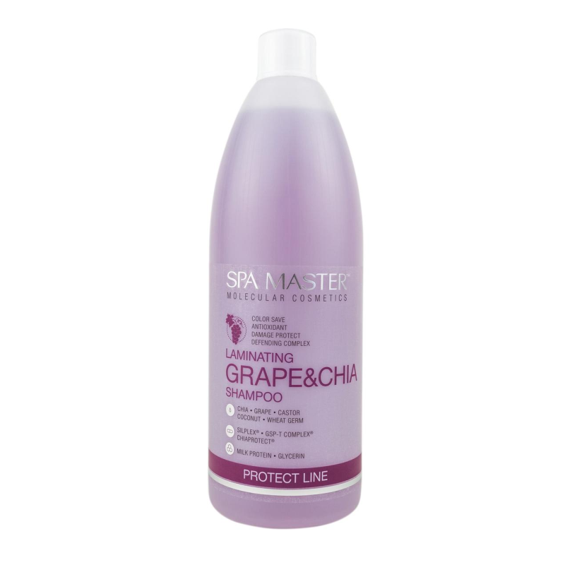 Ламінувальний шампунь для захисту волосся з виноград і чіа Spa Master Laminatin Grape SM 201 970 мл 