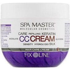 Крем для волосся ущільнювальний з кератином середньої фіксації Spa Master Hair Care Cream with Keratin 100 мл SM 126