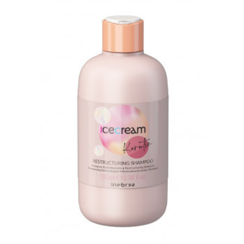 Шампунь відновлюючий з кератином Inebrya Keratin Restructuring Shampoo 300 мл New
