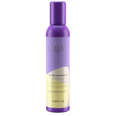 Мус-кондиціонер для освітленого або сивого волосся Inebrya Blondesse No-Yellow Mousse 250 мл