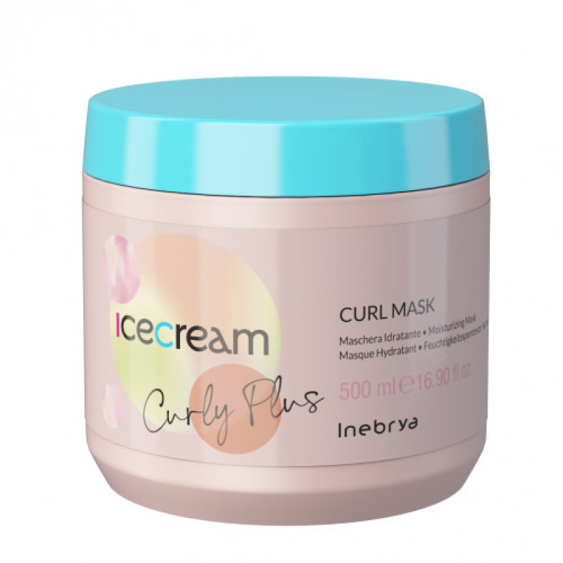 Маска для кучерявого волосся і волосся з хімічною завивкою Inebrya Ice Cream Curl Mask 500 мл