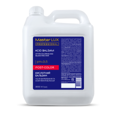 Бальзам кислотний після фарбування та освітлення волосся POST COLOR Master Lux 3000 мл