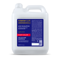 Шампунь кислотний після фарбування та освітлення волосся POST COLOR Master LUX 3000 мл