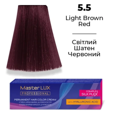 Стійка крем-фарба для волосся 5.5 Світлий шатен червоний Master LUX 60 мл
