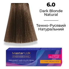 Стійка крем-фарба для волосся 6.0 Темно-русявий натуральний Master LUX 60 мл