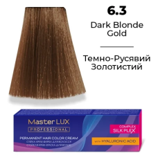 Стійка крем-фарба для волосся 6.3 Темно-русявий золотистий Master LUX 60 мл