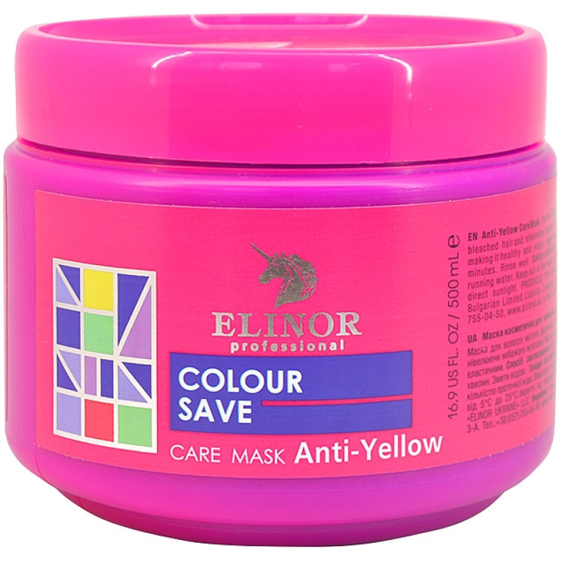 Маска для холодних відтінків волосся Elinor Anti-Yellow Care Mask 500 мл