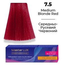Стійка крем-фарба для волосся 7.5 Середньо-русявий червоний Master LUX 60 мл