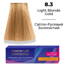 Стійка крем-фарба для волосся 8.3 Світло-русявий золотистий Master LUX 60 мл