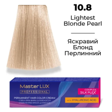 Стійка крем-фарба для волосся 10.8 Яскравий блонд перлинний Master LUX 60 мл