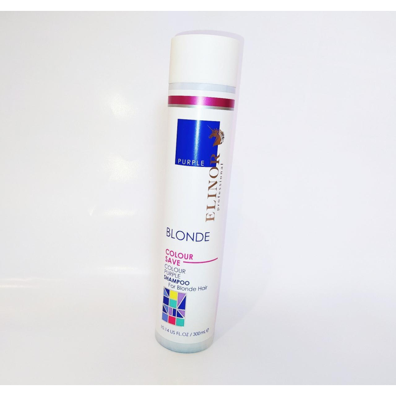 Антижовтий фіолетовий шампунь для освітлення волосся COLOR PURPLE SHAMPOO FOR BLONDE HAIR Elinor 300 мл