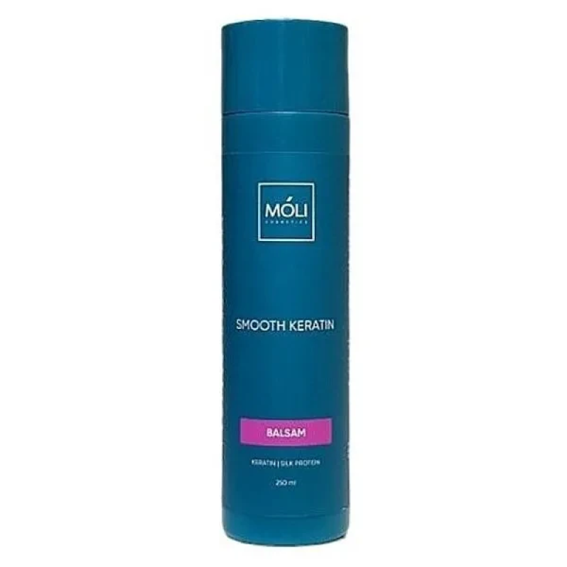 Бальзам безсульфатний з кератином та протеїнами шовку Moli Cosmetics 250 мл