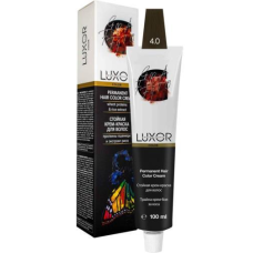 Крем-фарба для волосся 4.0 Коричневий натуральний  LUXOR Professional 100 мл