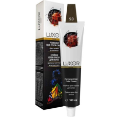 Крем-фарба для волосся 5.0 Світлий коричневий  LUXOR Professional 100 мл
